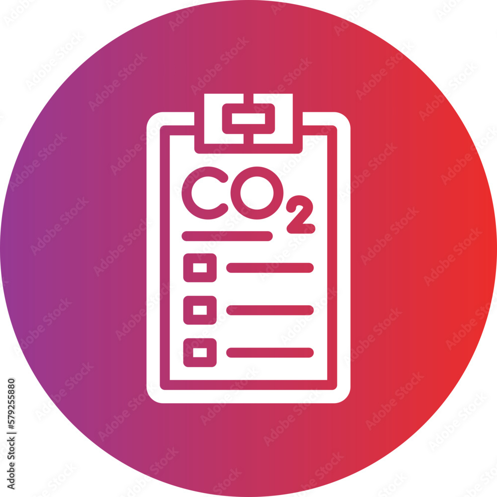 Vector Design Carbon dioxide Report Icon Style Vector Design Carbon dioxide Report Icon Style