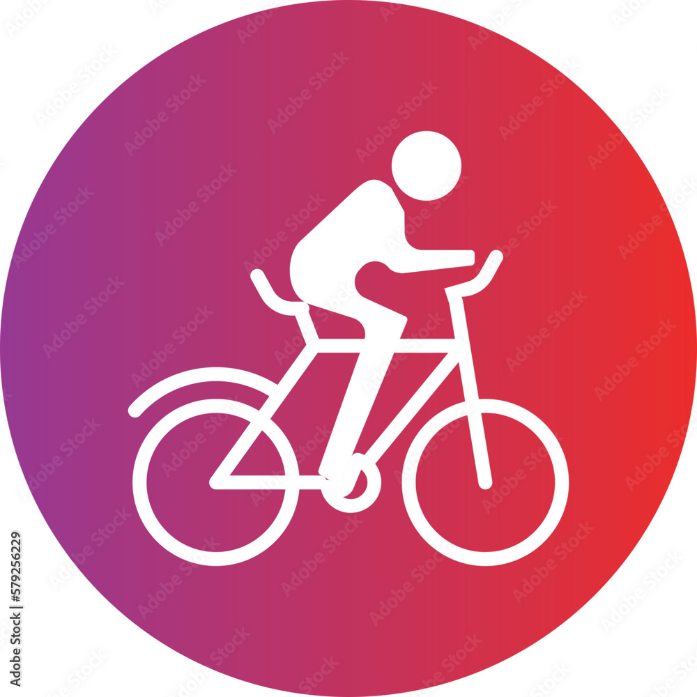 Naklejka premium Vector Design Cycling Icon Style