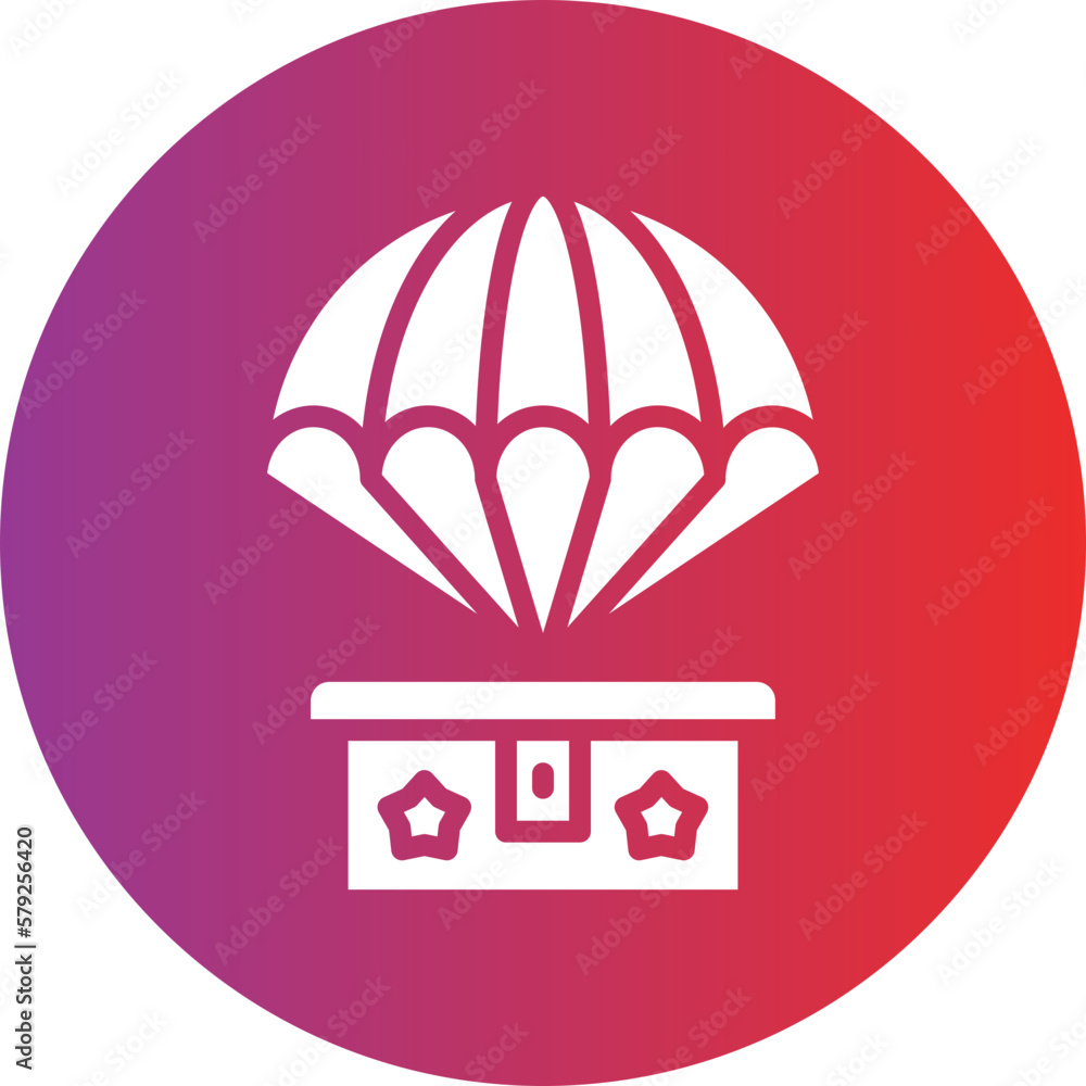 Obraz premium Vector Design Army Parachute Icon Style