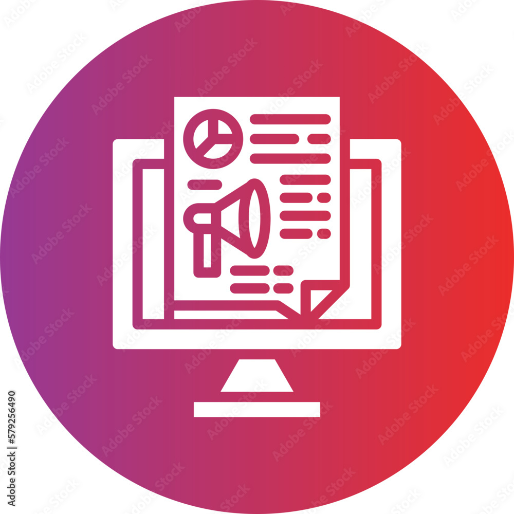 Vector Design Digital Campaign Icon Style Vector Design Digital Campaign Icon Style