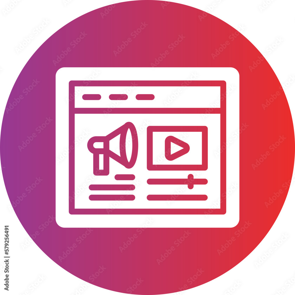 Vector Design Advertising Campaign Icon Style Vector Design Advertising Campaign Icon Style