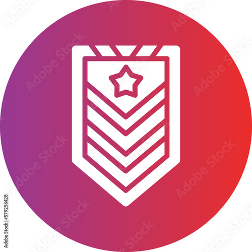 Vector Design Army Chevron Icon Style