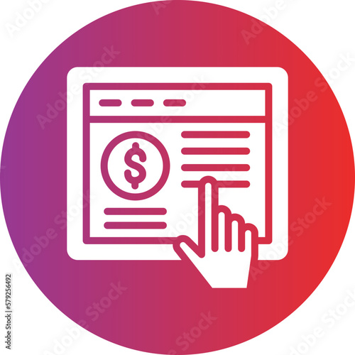 Vector Design Pay Per Click Icon Style