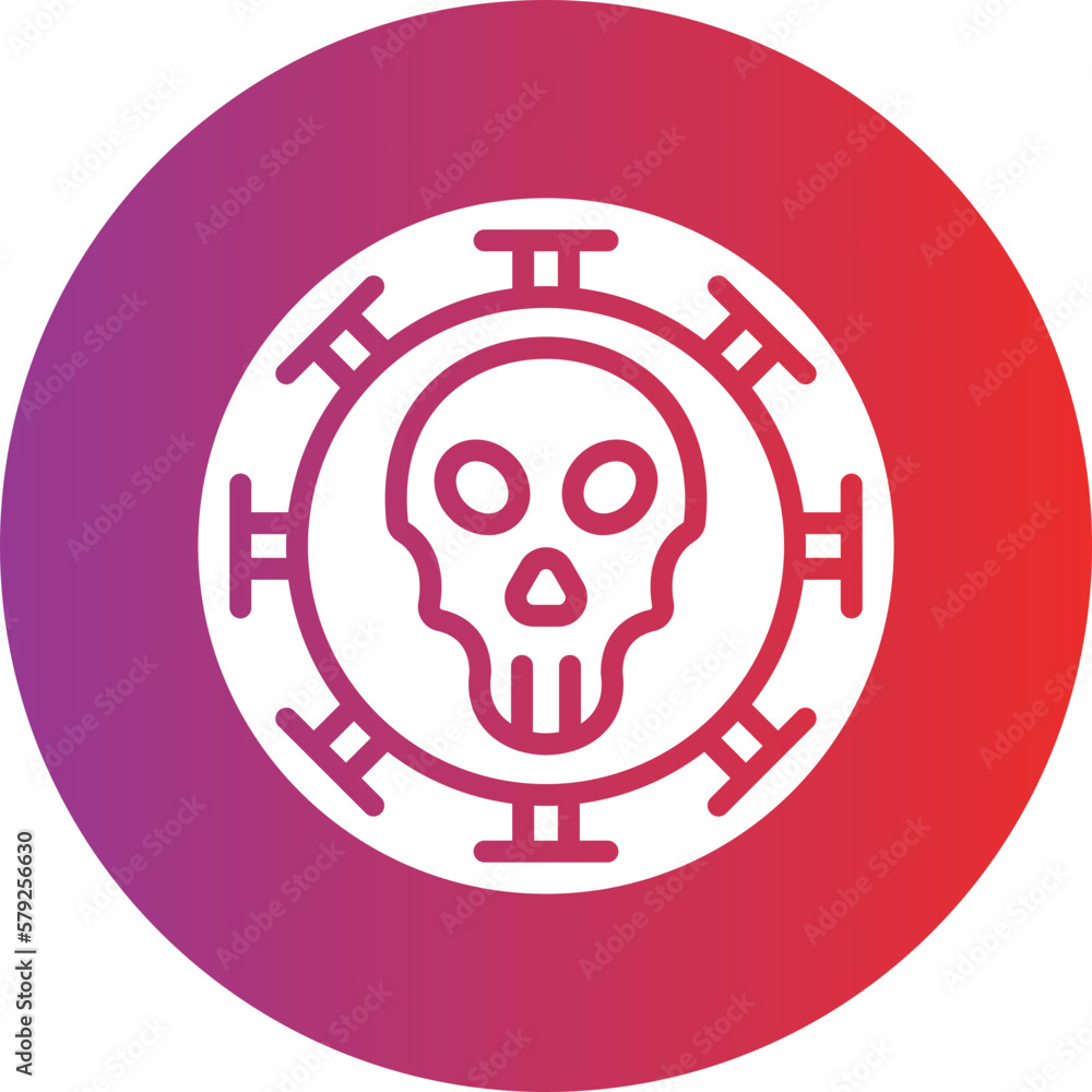Vector Design Pirate Coin Icon Style Vector Design Pirate Coin Icon Style