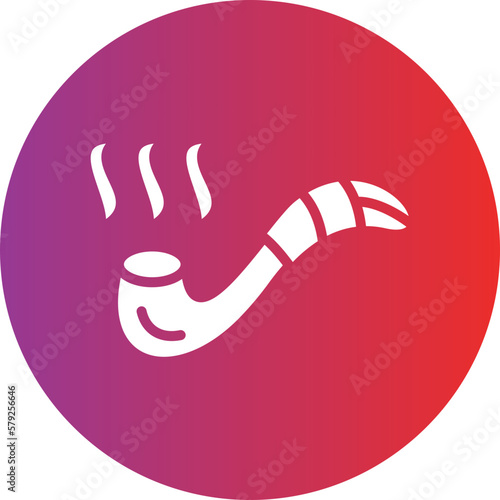 Vector Design Smoking Pipe Icon Style