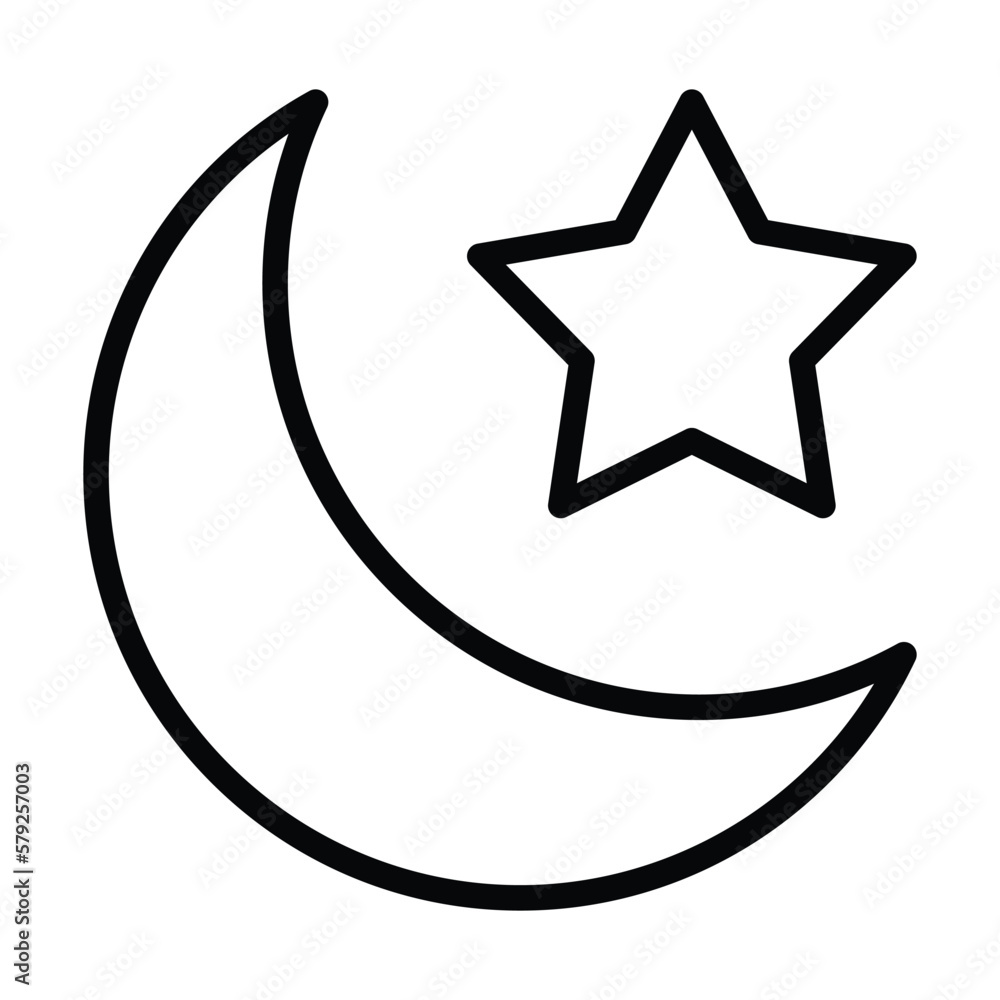moon icon, night vector, sleep illustration moon icon, night vector, sleep illustration
