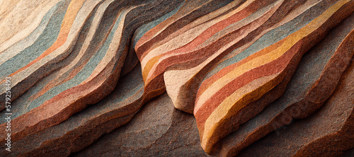Abstract sandstone wallpaper design, vibrant brown colors