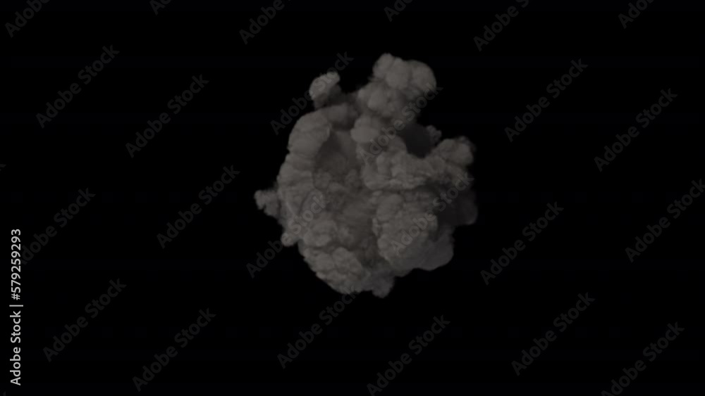 Isolated ground fire smoke explosion top view with Alpha channel. Isolated ground fire smoke explosion top view with Alpha channel.