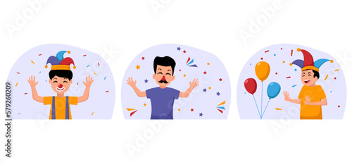 April Fools Bundle Flat Design