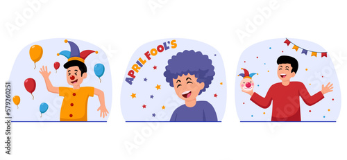 April Fools Bundle Flat Design