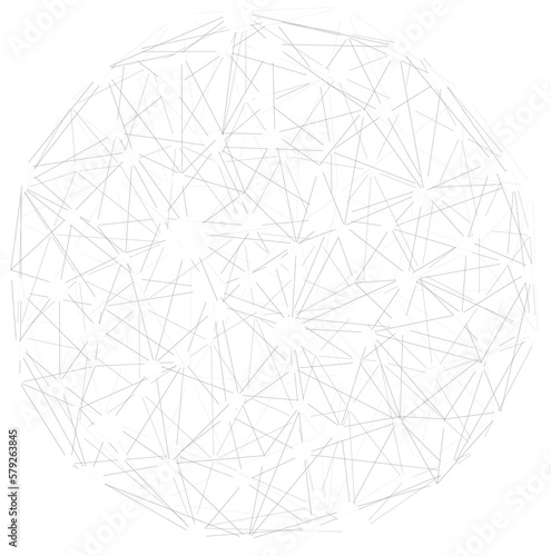 Geometric Abstract Background With Connected Line And Dots.