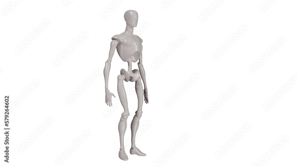 white cyborg or robot png,3d render white cyborg or robot png,3d render