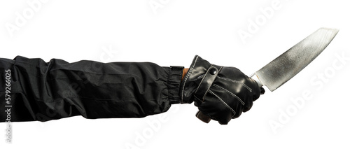 Hand holding a knife on white background, Hand Holding knife on White Background PNG file.