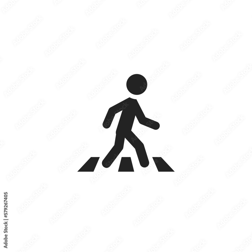 Crosswalk - Pictogram (icon) Crosswalk - Pictogram (icon)