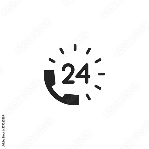 24 Hour helpline - Pictogram (icon) 