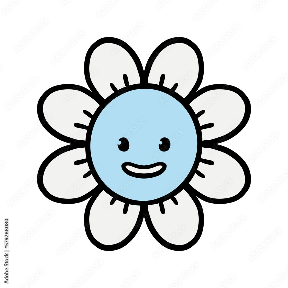 Obraz premium Cartoon Flower Cute