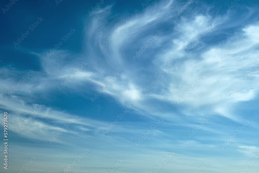 Beautiful morning sky with clouds.