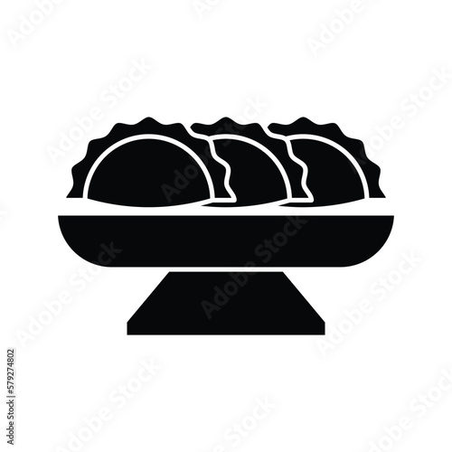 Diwali snack icon design. Murukku snack icon. isolated on white background. vector illustration