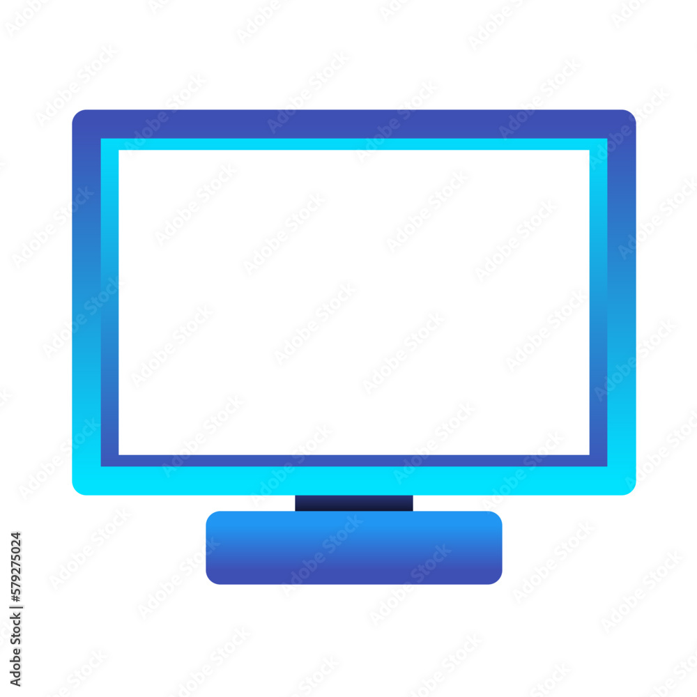 blank lcd monitor isolated on white blank lcd monitor isolated on white