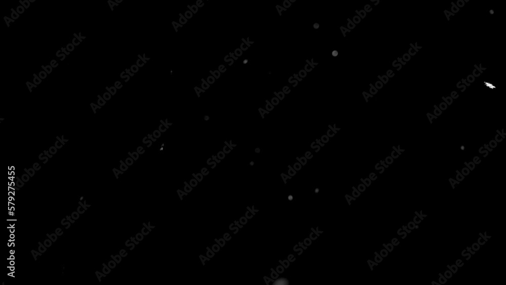 Falling Light Snow Flakes From Above Realistic Loop Overlays Air