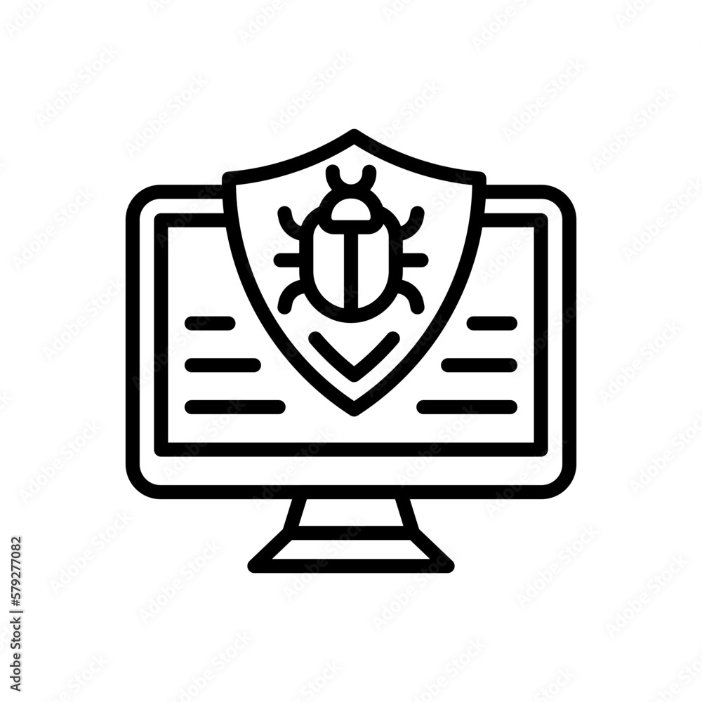 Anti-virus Vector illustration icon Anti-virus Vector illustration icon