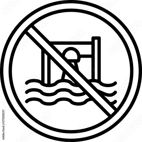 Prohibited Sign Icon photo