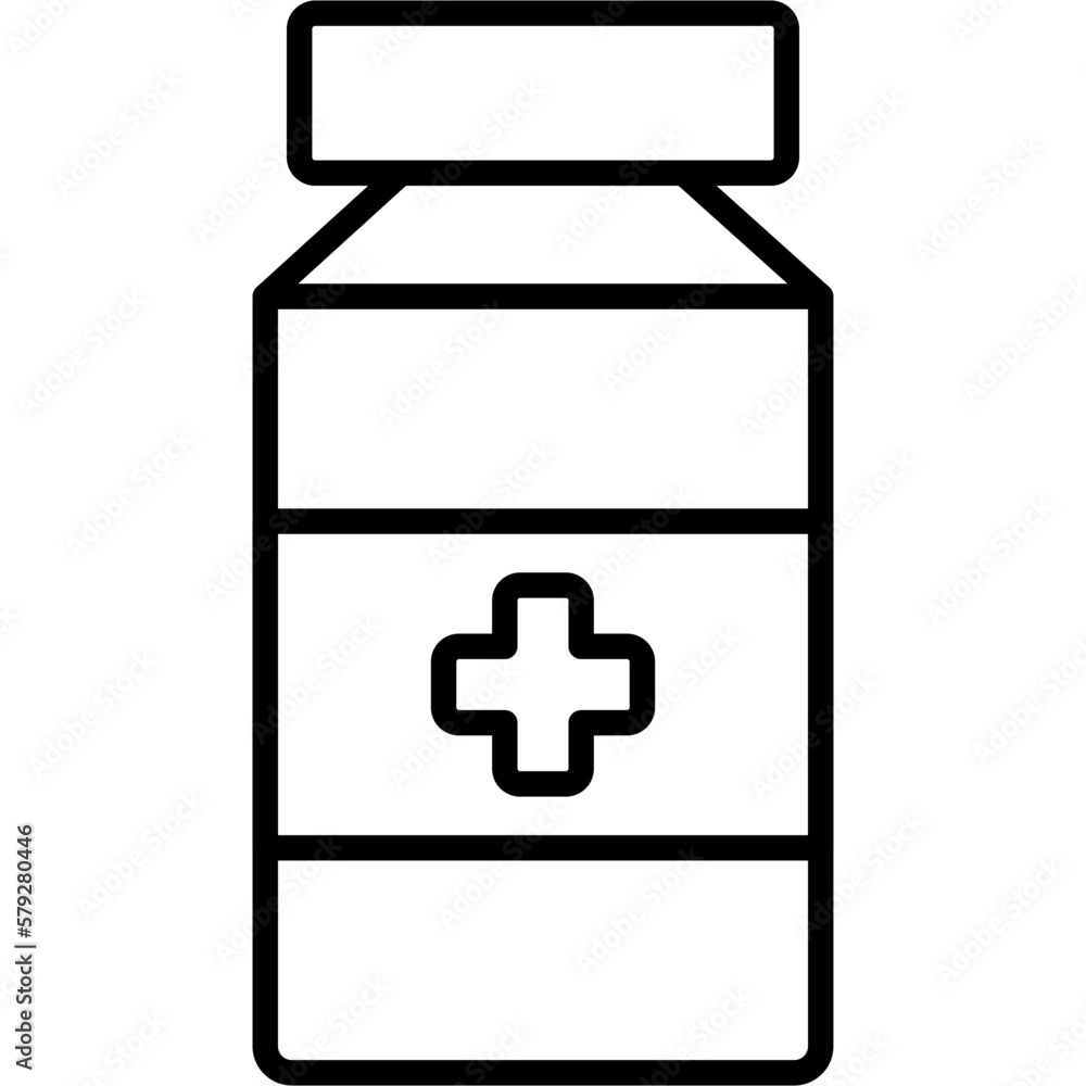 Obraz premium Pill Jar Icon