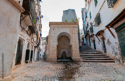 Casbah Of Algiers. Narrow streets of old city