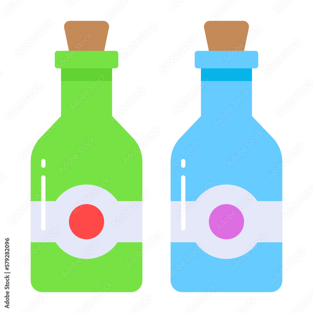 Modern and trendy style vector of wine bottles, editable icon Modern and trendy style vector of wine bottles, editable icon