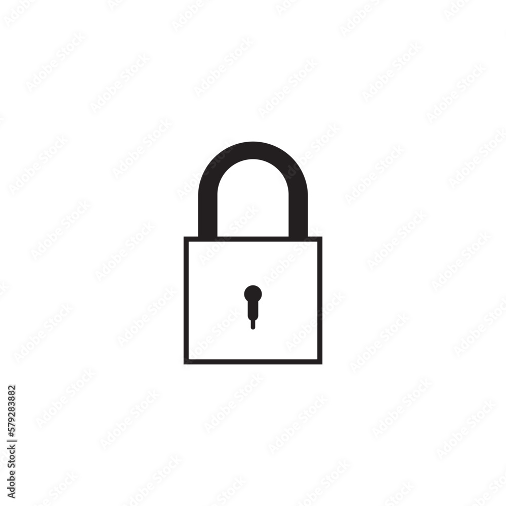 Padlock icon logo free image vector Padlock icon logo free image vector