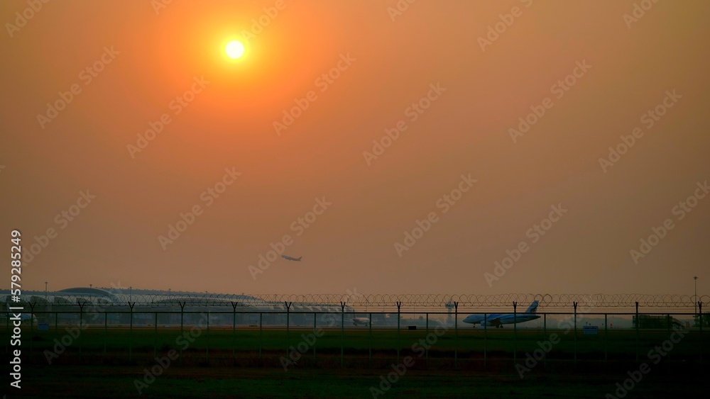 หีืหำะ runway  Suvarnabhumi Airport | Bangkok International airport  Thailand