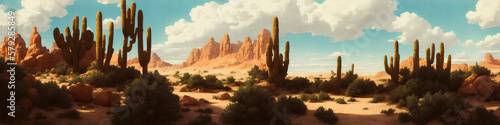 Cacti on the desert, Generative AI