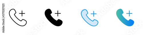 add call icon. sign for mobile concept and web design. vector illustration