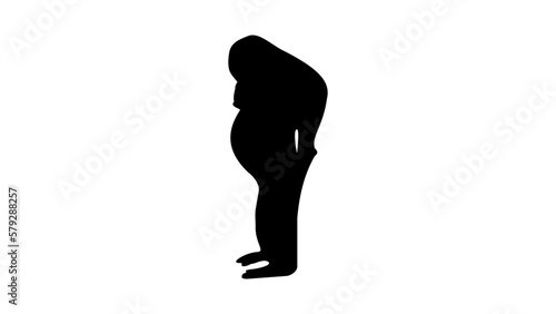 Orangutan silhouette