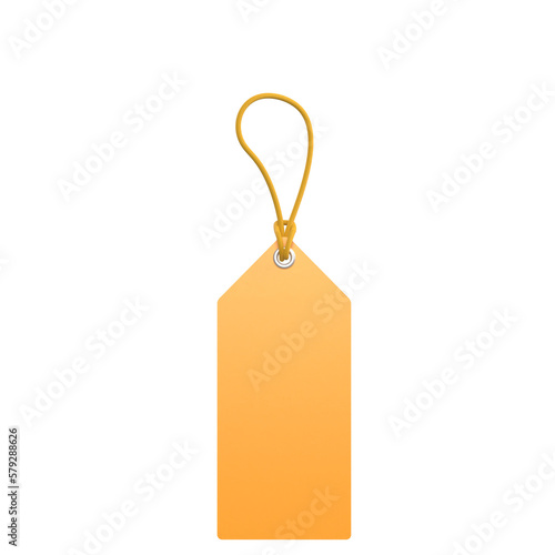 price tag 3d rendering