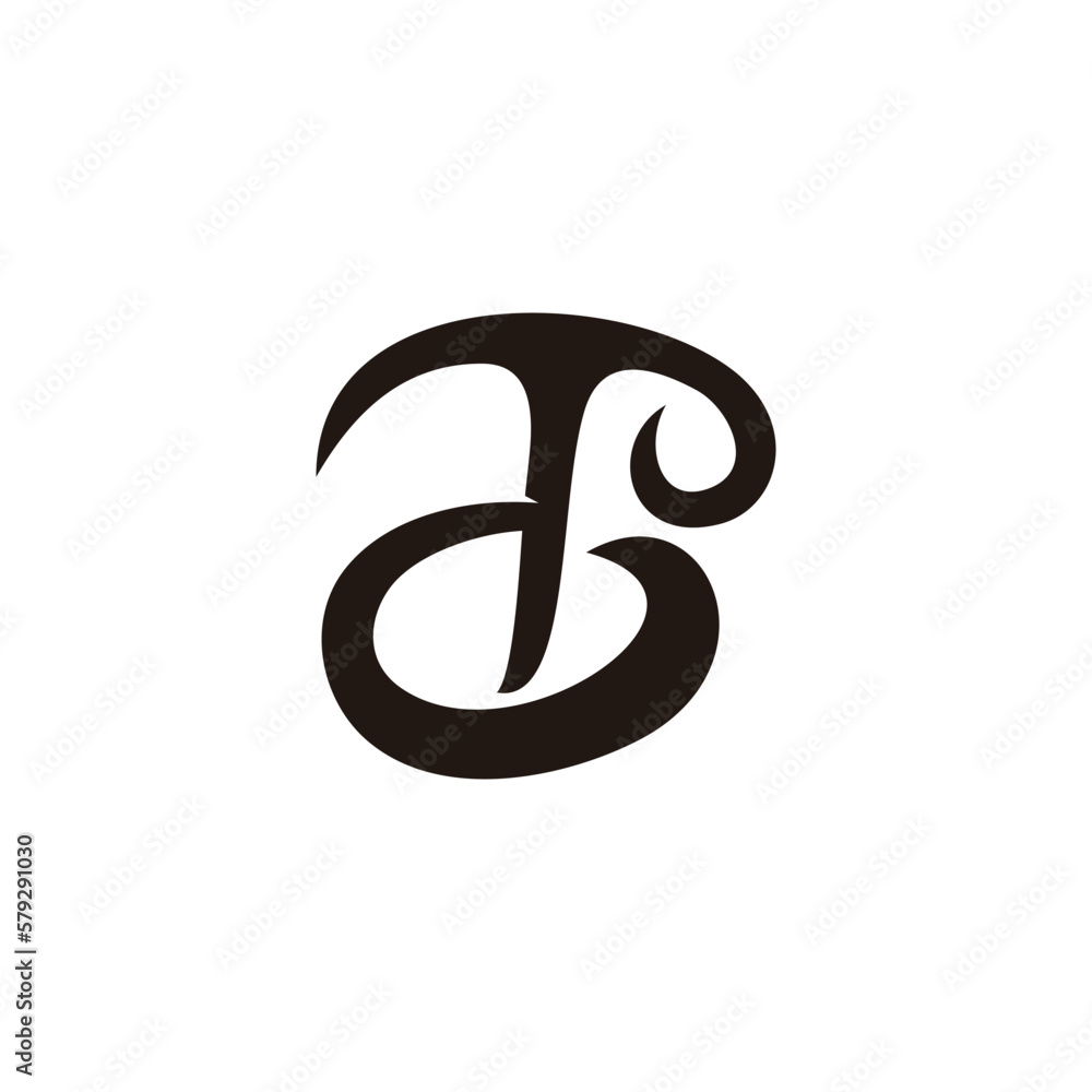 letter td curves smooth simple logo vector letter td curves smooth simple logo vector