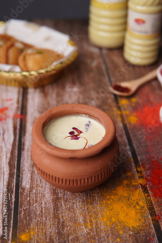 Thandai is a traditional summer beverage in India. Also Thandai (Indian cold beverage) is a very famous Holi Snack in india