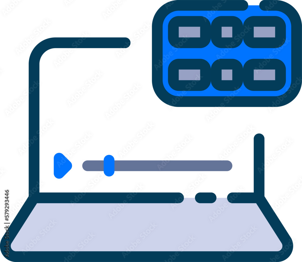 Movie Streaming Icon Vector: An icon vector that represents movie streaming often features a film strip, a TV screen, or a play button symbol. This icon is commonly used to indicate streaming video Movie Streaming Icon Vector: An icon vector that represents movie streaming often features a film strip, a TV screen, or a play button symbol. This icon is commonly used to indicate streaming video