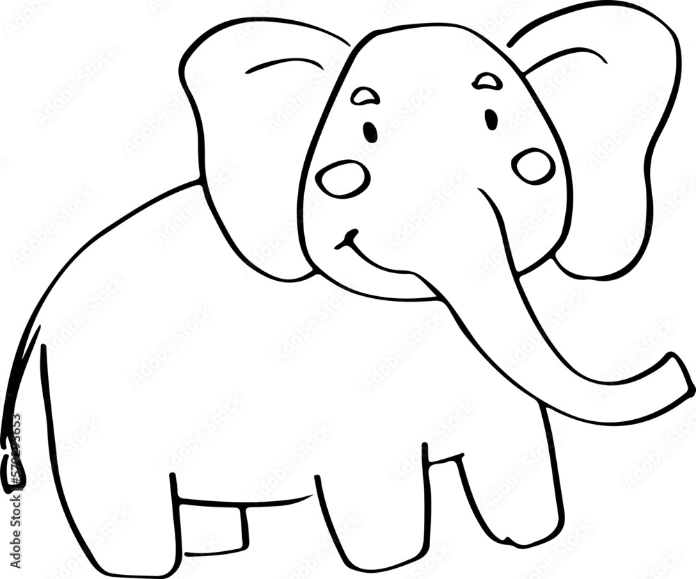 Obraz premium Elephant sketch