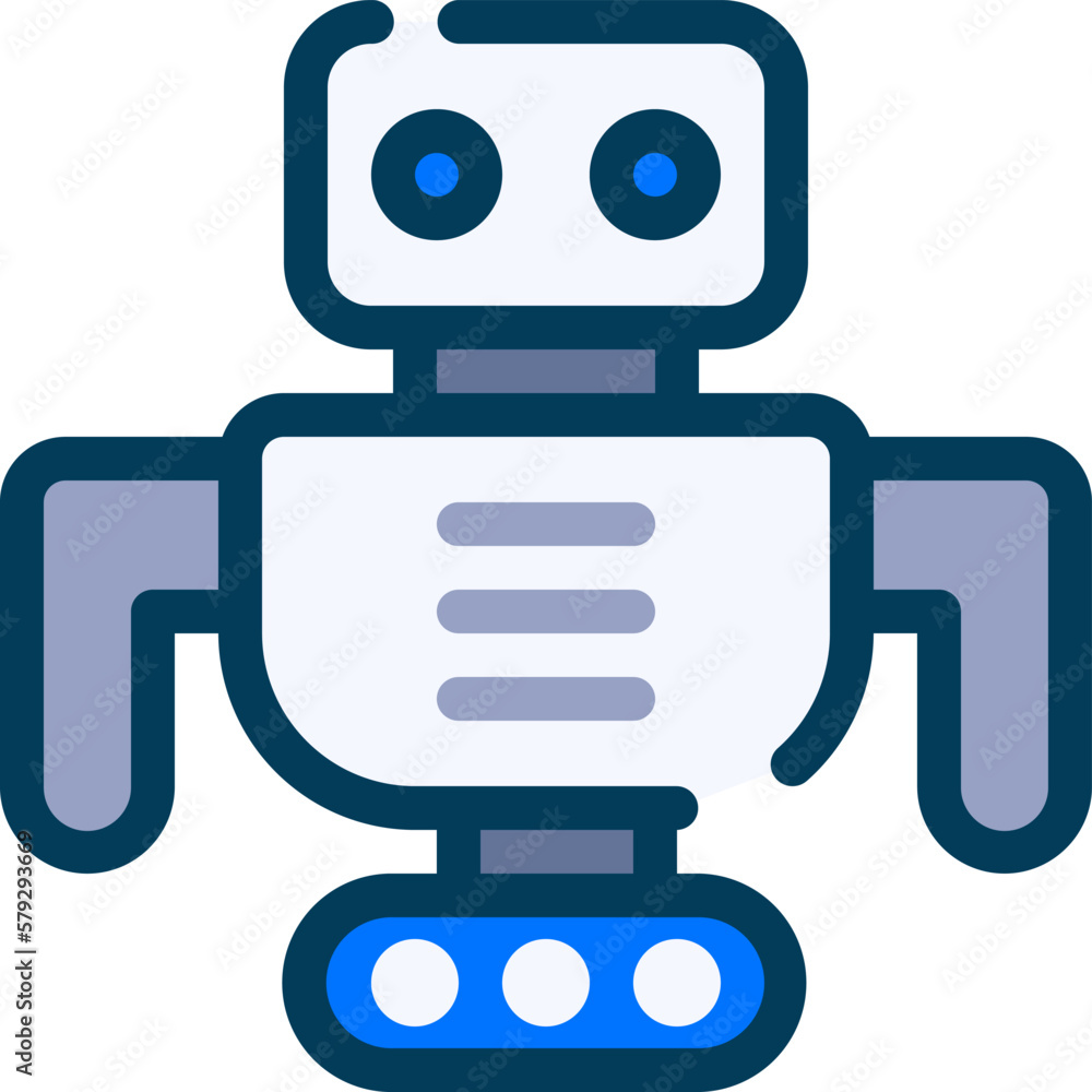 Robot Icon Vector: An icon vector that represents a robot typically features a humanoid or mechanical figure. This icon is commonly used to indicate robotics technology or automation.
Robot Icon Vector: An icon vector that represents a robot typically features a humanoid or mechanical figure. This icon is commonly used to indicate robotics technology or automation.