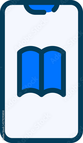 Ebook Icon Vector: An ebook icon vector typically represents a digital book in a digital format. The icon may depict a book or an electronic device, such as a tablet or a smartphone, with a book displ