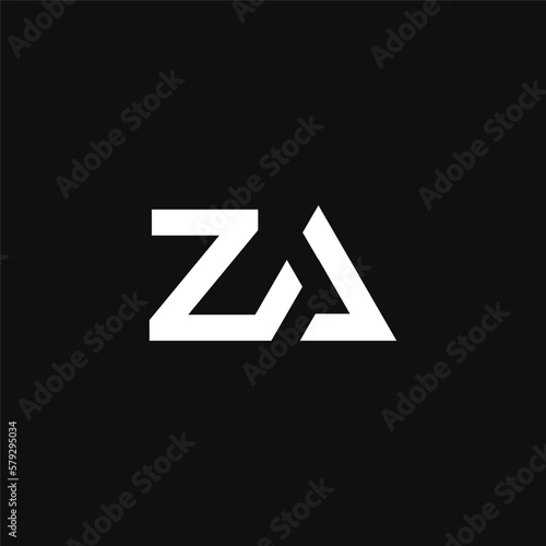 Vector initial letter ZA typography logo design vector Free Download Vector initial letter ZA typography logo design vector - GFXLoad