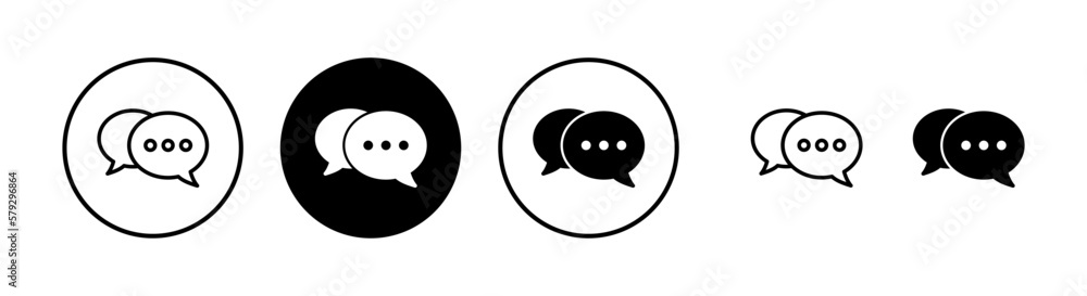 Chat icon vector illustration. speech bubble sign and symbol. comment icon. message Chat icon vector illustration. speech bubble sign and symbol. comment icon. message