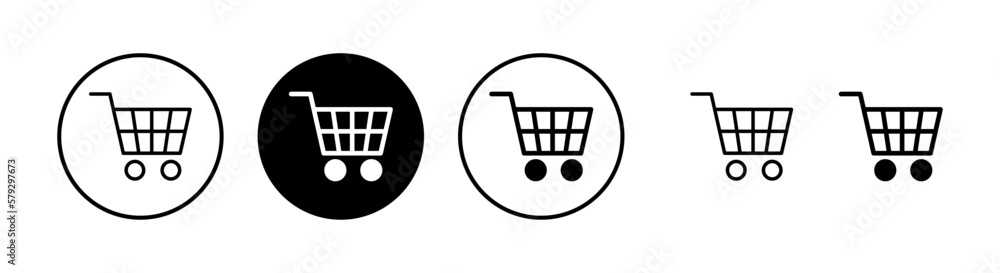 Shopping icon vector illustration. Shopping cart sign and symbol. Trolley icon Shopping icon vector illustration. Shopping cart sign and symbol. Trolley icon