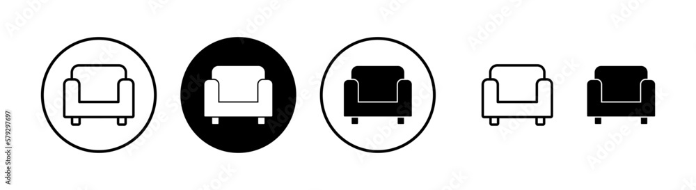 Sofa icon vector illustration. sofa sign and symbol. furniture icon Sofa icon vector illustration. sofa sign and symbol. furniture icon