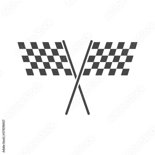 finish flag icon design vector template