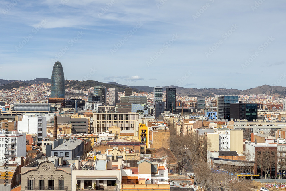 Barcelona skyline from a unique vantage point