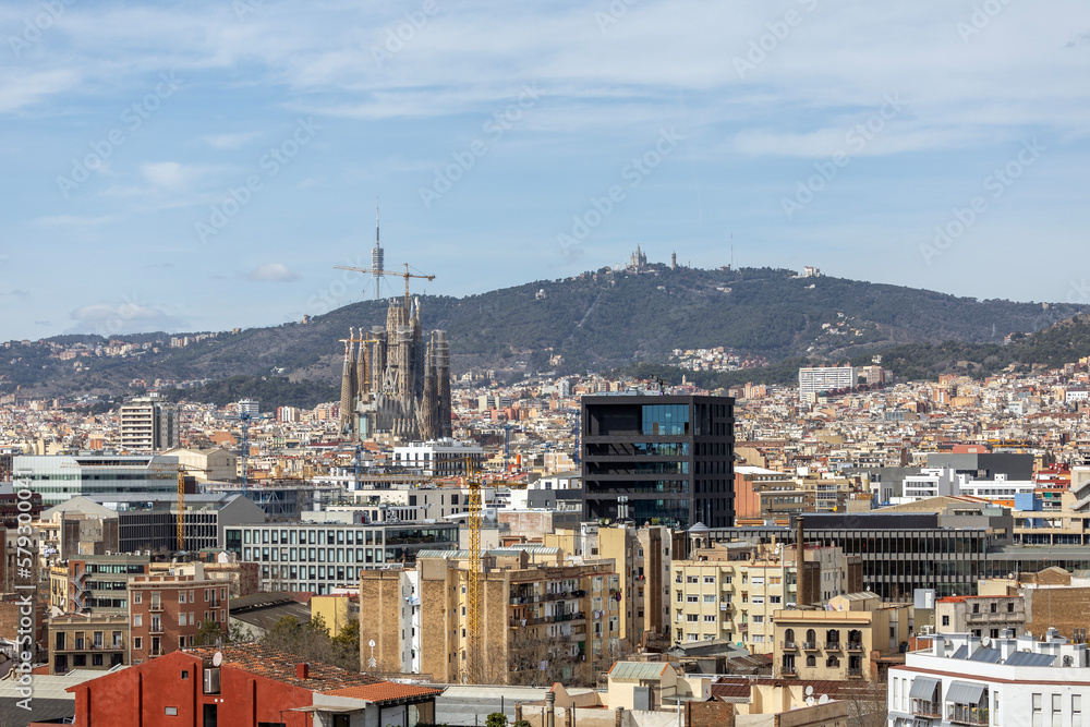 Barcelona skyline from a unique vantage point