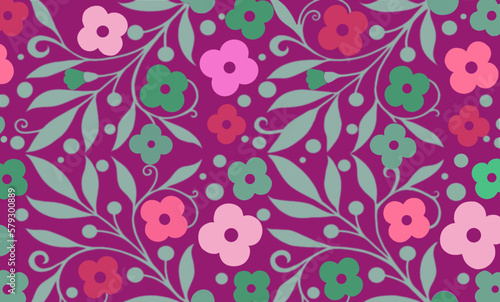 名刺サイズのイラスト、花模様の背景イラスト、エレガントな花模様のバックグラウンド、花柄の壁紙イラスト