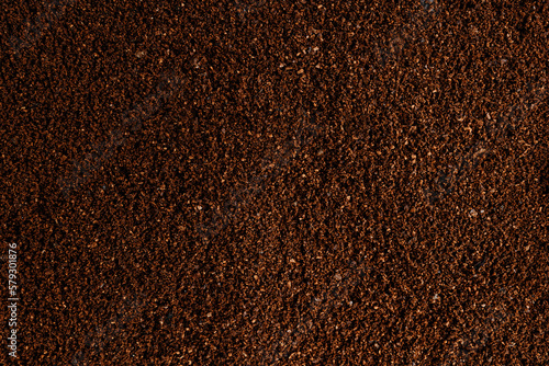 Ground coffee. Ground Coffee background close-up